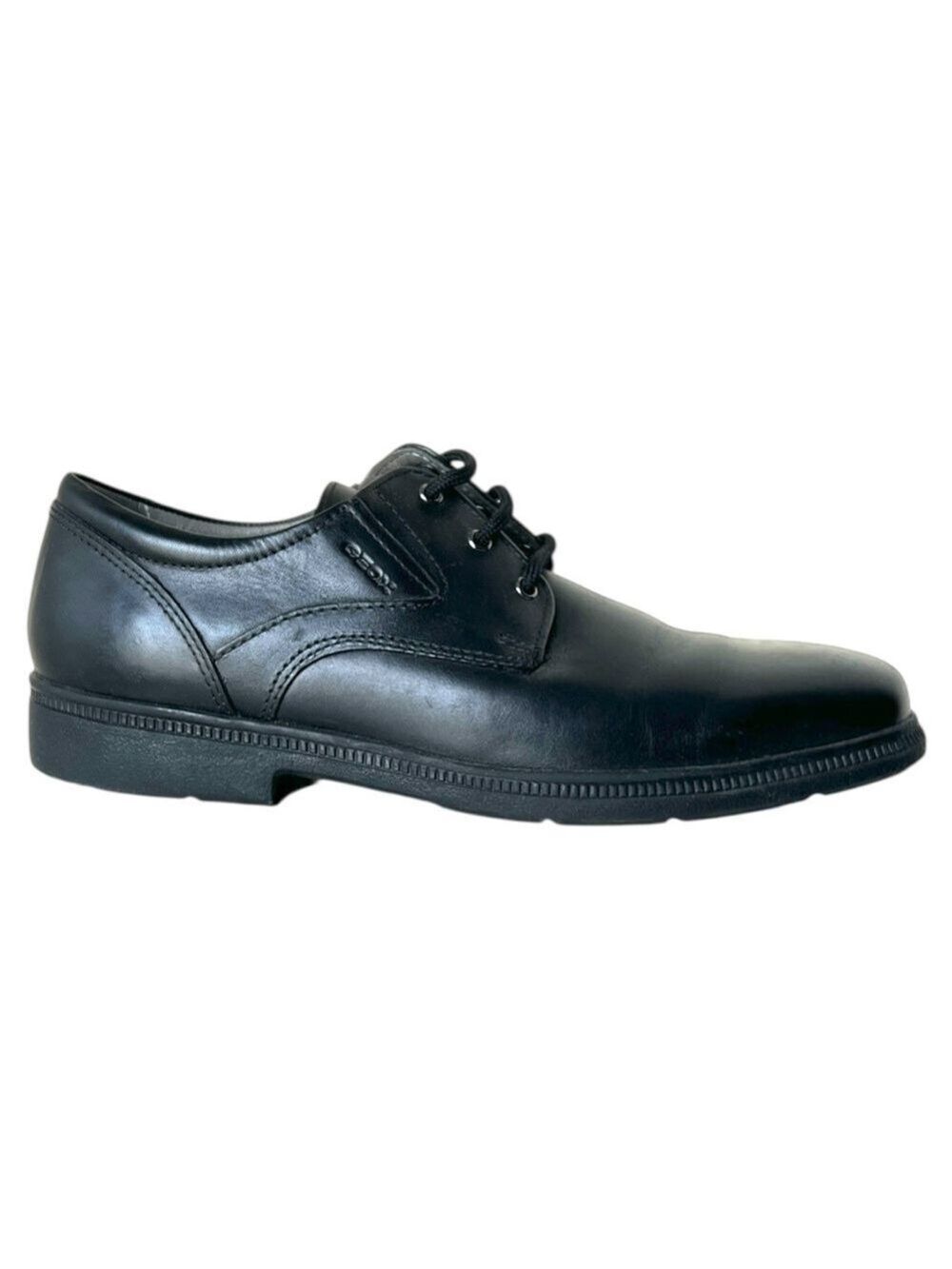 GEOX Black Leather Classic Oxfords Size EU 39/US 6 - Picture 5 of 15